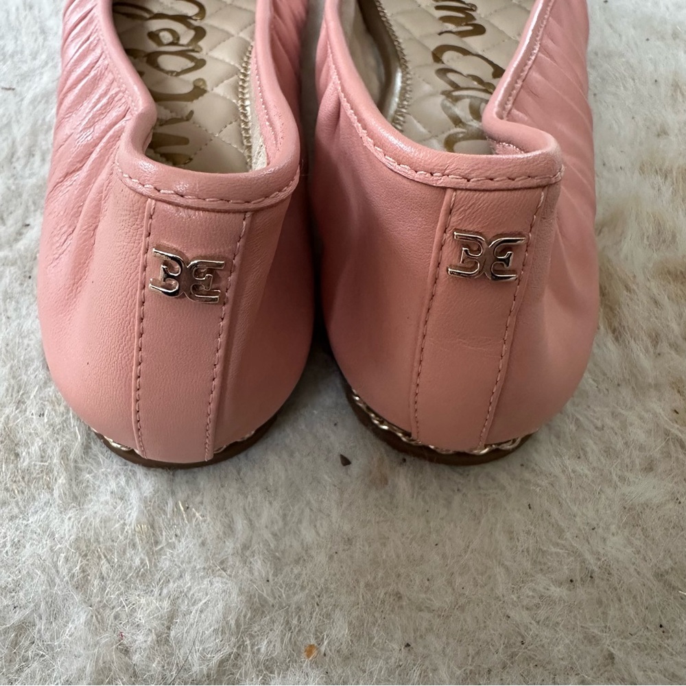 Sam Edelman Meg Pink Leather Ballet Flats - Picture 4 of 8